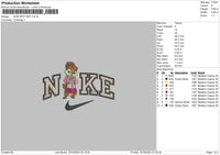 Nike Brittany Embroidery File 6 sizes