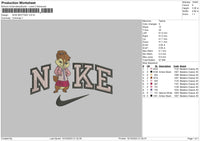 Nike Brittany Embroidery File 6 sizes