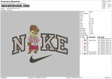 Nike Brittany Embroidery File 6 sizes