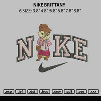 Nike Brittany Embroidery File 6 sizes