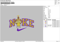 Nike Bryant 02 Embroidery File 6 sizes