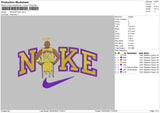 Nike Bryant 02 Embroidery File 6 sizes