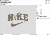 Nike Bull 02 Embroidery File 6 sizes