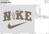 Nike Bull 02 Embroidery File 6 sizes