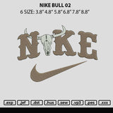 Nike Bull 02 Embroidery File 6 sizes