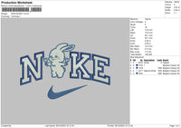 Nike Bunny Embroidery File 6 sizes