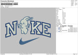 Nike Bunny Embroidery File 6 sizes