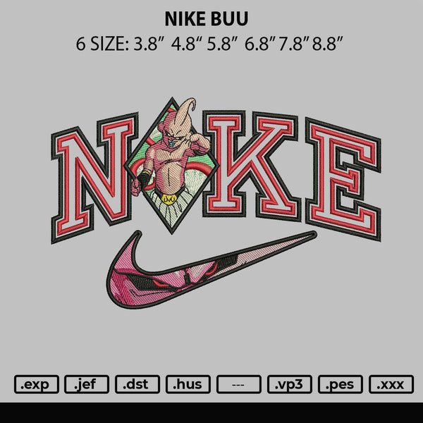 Nike Buu Embroidery File 6 sizes