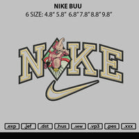 Nike Buu Embroidery File 6 sizes