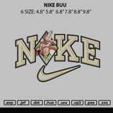 Nike Buu Embroidery File 6 sizes