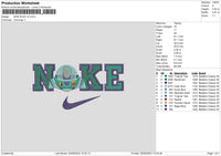 Nike Buzz V2 Embroidery File 6 sizes