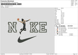 Nike Basket V3 Embroidery File 6 sizes