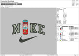 Nike Bud Light Embroidery File 6 sizes