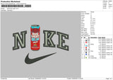 Nike Bud Light Embroidery File 6 sizes