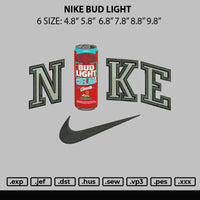 Nike Bud Light Embroidery File 6 sizes