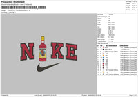 nike captain morgan Embroidery