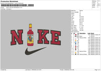 nike captain morgan Embroidery