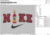 nike captain morgan Embroidery