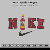 nike captain morgan Embroidery