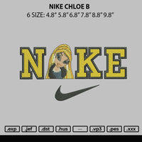 Nike Chloe B Embroidery File 6 sizes