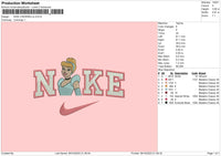 Nike Cinderella Embroidery File 6 sizes