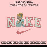 Nike Cinderella Embroidery File 6 sizes