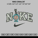 Nike Coralcat Embroidery File 6 sizes