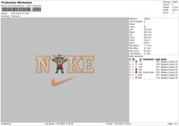 Nike Cow V4 Embroidery File 6 sizes