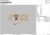 Nike Cow V4 Embroidery File 6 sizes