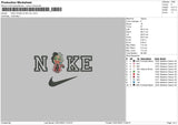 Nike Cruella D Embroidery File 6 sizes