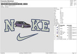 Nike Car 2804 Embroidery File 6 sizes