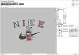 Nike Crochet Embroidery File 6 sizes