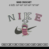 Nike Crochet Embroidery File 6 sizes