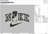 Nike Dog 0811 Embroidery File 6 sizes