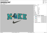 Nike Dory Embroidery File 6 sizes