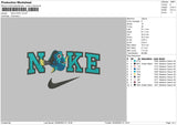 Nike Dory Embroidery File 6 sizes