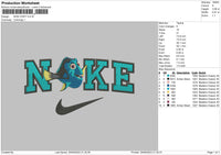 Nike Dory Embroidery File 6 sizes