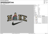 Nike Strange Embroidery File 6 sizes