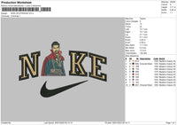 Nike Strange Embroidery File 6 sizes