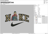 Nike Strange Embroidery File 6 sizes