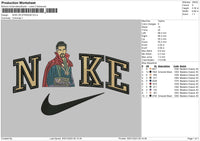 Nike Strange Embroidery File 6 sizes