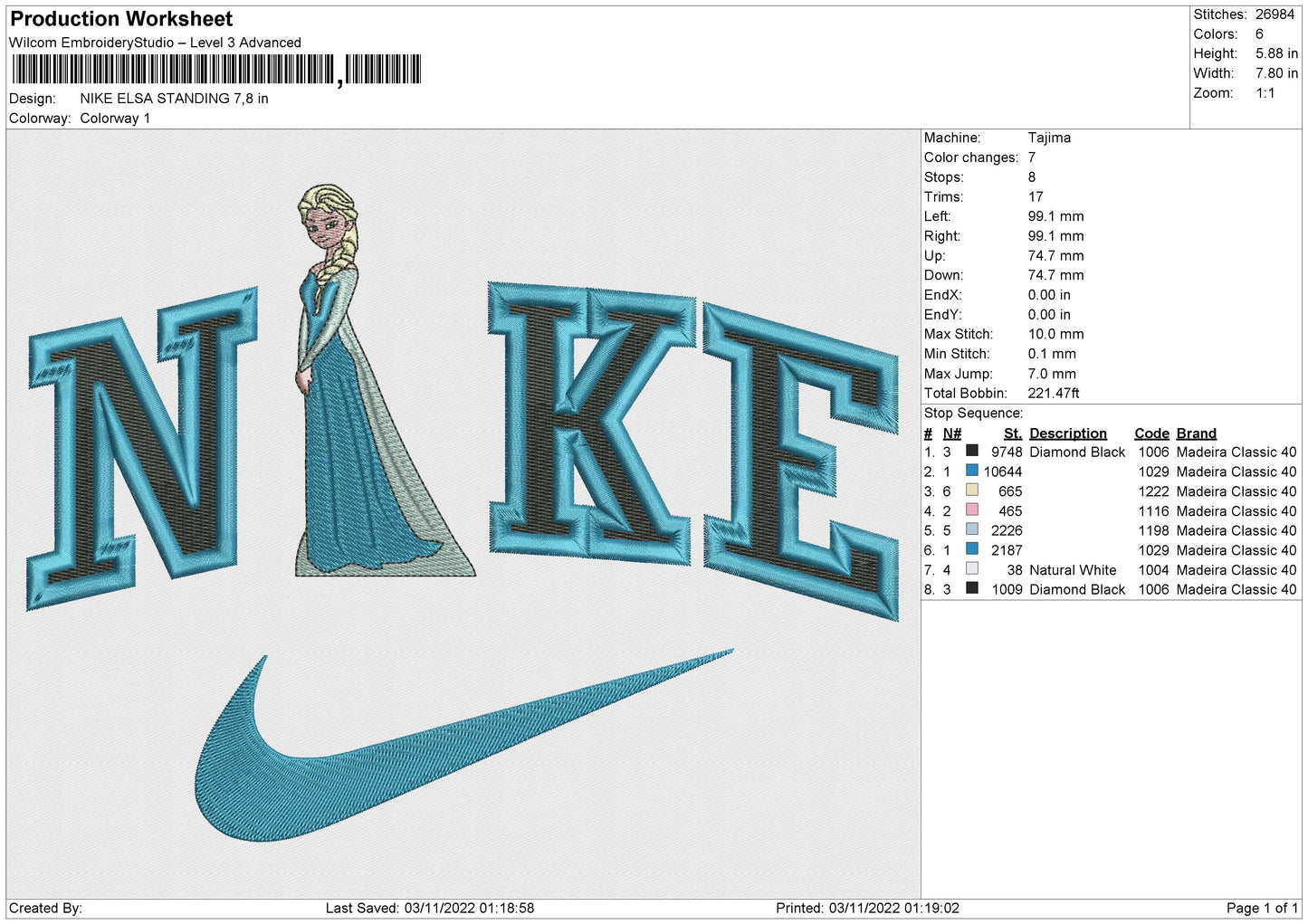 NIKE ELSA STANDING – embrostudio