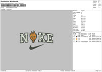 Nike Fireboy Embroidery File 6 sizes