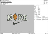 Nike Fireboy Embroidery File 6 sizes