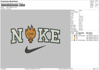 Nike Fireboy Embroidery File 6 sizes