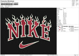 NIKE FLAME Embroidery