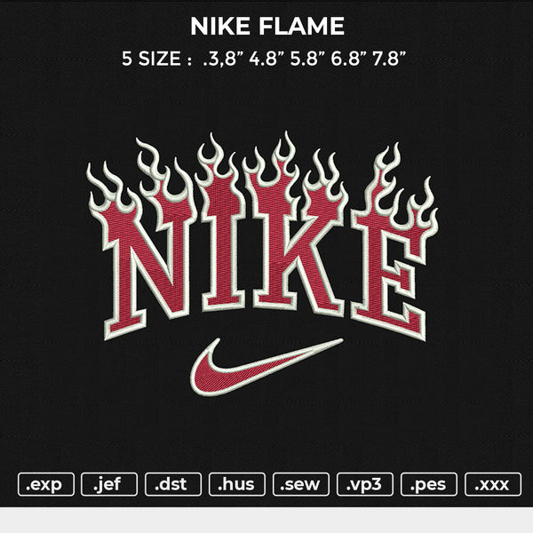 NIKE FLAME Embroidery