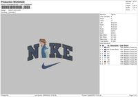 Nike Flinn Embroidery File 6 sizes