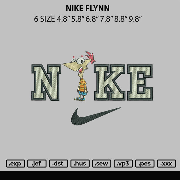 Nike Flynn Embroidery File 6 sizes