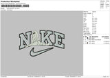 Nike Ghost V3 Embroidery File 6 sizes